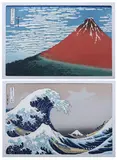 Katsushika Hokusai, Gaifu Kaisei-Mt, Woodblock print, together with MT
