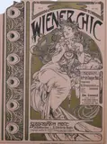 Alphonse Mucha, WIENER CHIC, two-color lithograph, published in 1904 by Josef Eberle & Co.,Vienna, WIENER CHIC, two-color lithograph, published in 1904 by Josef Eberle & Co.,Vienna