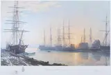 John Stobart, Sunset Over Nantucket in 1835
