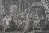 Albert Clouet, THE FEAST OF HEROD, after a painting by Rubens, Engraving on laid paper