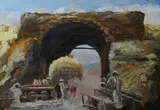 North African Scene by Continental School, Oil on paper, offered Sep 2008