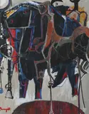 Luigi Fumagalli, The Bull, Oil on canvas