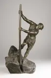 Jean Verschneider, L'Effort, Bronze with brown patina - Height: 18 1/2 in