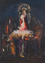 Mardi Gras by Aldo Pagliacci, Oil on canvas, offered Sep 2008