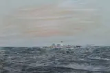 J. Eugene Gardner, Old Lighthouse, Pastel on paper