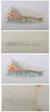 Dickson Carrol, Studies for Shenandoah River, Pencil and colored pencil on Japon paper