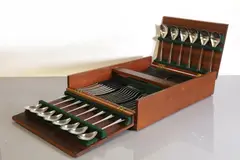 Robert Welch, Robert Welch (1929-2000), c.1960s, an Old Hall stainless steel 'Alveston' pattern canteen of cutlery for eight place settings