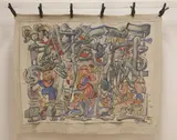 Michael O'Connell, Michael O'Connell (1898-1976) 'Leprechaun's Party', 1967