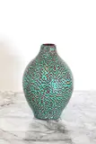 Paolo Venini (Italian by Paolo Venini, 1895, a 'Murrine a Damo' glass vase, sold Oct 2023
