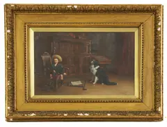 J. Pratt, Untitled, oil on canvas 38 x 51cm