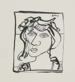 John Bellany, Untitled, black ink 43 x 38cm Provenance: Gifted to the vendor by the artist in 2002