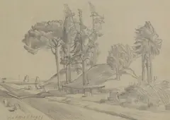 Untitled by John Aldridge, pencil 18.5 x 24.5cm Provenance: From the artist's studio and estate, sold Oct 2023