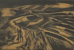 Paul Nash, Untitled, Paul Nash (1889-1946) 'The Bay' (Postan W27) wood engraving