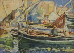 Stuart Boyd, Untitled, oil on board 24 x 31.5cm