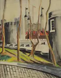 David Bomberg, Untitled, watercolour over pencil 59 x 44.5cm