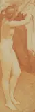 Harold Speed, Untitled, Harold Speed (1872-1957) Standing nude red chalk 52 x 16cm