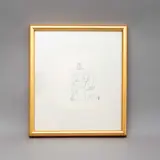 José Chávez Morado, Sin título (mujer), Lápiz de grafito sobre papel