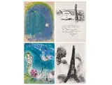 Vision de Paris, 1952: by Marc Chagall, Litografías sin número de tiraje, doble vista, offered Jan 2023