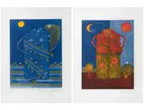 Octavio Bajonero, El aire y la tierra, de la carpeta Los cuatro elementos, Grabados al aguatinta 20 / 50