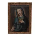 Virgen Dolorosa, MÉXICO, FINALES DEL SIGLO XVIII, Óleo sobre tela