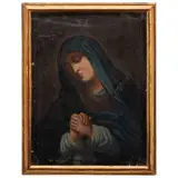 Virgen Dolorosa, MÉXICO, SIGLO XIX, Óleo sobre tela
