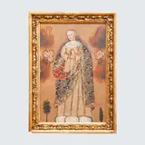 Virgen María, ESCUELA CUZQUEÑA, SIGLO XX, Óleo sobre tela