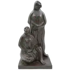 Mujeres con cactus by Juan Cruz Reyes, Escultura en bronce 3 / 10, offered Dec 2022