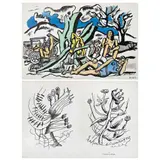 Fernand Léger, La Partie de Campagne, Litografía sin número de tiraje, doble vista