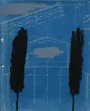 Karl Bohrmann, Ohne Titel, 1992, Mischtechnik auf seitlich gelochtem Papier