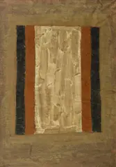 Ulrich Erben, Ohne Titel, Tempera und Sand auf Papier