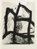 Emil Schumacher, Ohne Titel, 1964, Aquatintaradierung auf Velin