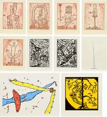 Verschiedene Künstler, Konvolut von 10 Grafiken, a) Pieter Bömmels