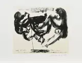 Marlene Dumas, Imitating the fathers, 1989, Farblithografie auf Zerkall (Wasserzeichen)
