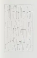 Jan Schoonhoven, Ohne Titel, 1984, Offset auf Velin