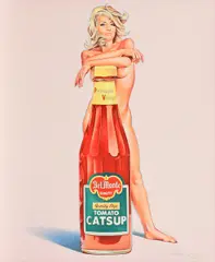 Della Monty by Mel Ramos, 1972, Farblithografie auf Karton, sold Feb 2019