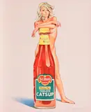 Mel Ramos, Della Monty, 1972, Farblithografie auf Karton
