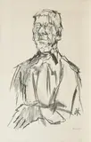 Selbstbildnis by Oskar Kokoschka, 1966, Lithografie auf Velin, sold Jan 2019