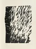 Aus: "5 Bäume - Holzschnitte" by Günther Uecker, 1986, Holzschnitt auf Bütten, sold Nov 2018