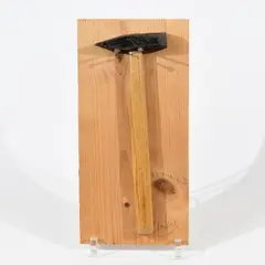 Do it yourself by Günther Uecker, ca. 1968/69, hammer, nails and wooden board, sold Oct 2018