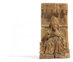 Niederlande, Auktion 425, Los 307, Eichenholz, zweiteilig. Maße: 34 x 16,5cm