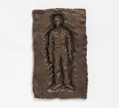 Stephan Balkenhol, Schmerz-Transformationen, 2003, Bronzerelief