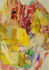 Sigrid Kopfermann, Landschaft, 1993, Mischtechnik auf Leinwand