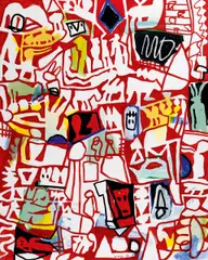 "Allez Doubt!" by Jan Voss, 2010, Öl auf Leinwand, sold May 2019