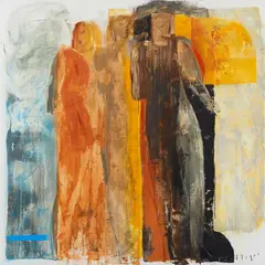 Tord Lager, Three women, 1999, Acryl auf Leinwand