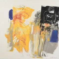 Tord Lager, Two figures, 1999, Acryl auf Leinwand