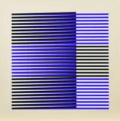 Carlos Cruz-Diez, Ohne Titel, 1970, Farbserigrafie auf Karton