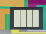Peter Halley, Auktion 419, Los 372, 1998, Acryl und Roll-a-Tex auf Leinwand