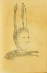 Conejo Japones by Sandra Vásquez de la Horra, 2003, Bleistift und Wachs auf Papier, sold Apr 2019