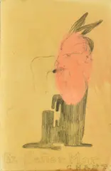 Sandra Vásquez de la Horra, El senor Marchant, 2003, Bleistift und Wachs auf Papier