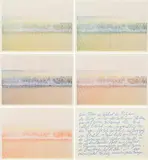 Meeresplantage (Fünf Tageszeiten) by Günther Uecker, 1972, Mappe mit 5 Farboffsetdrucken und 1 Farblithografie auf Velin, sold Feb 2019